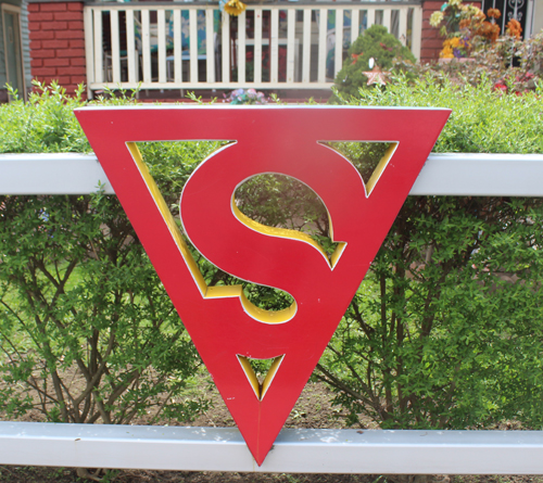 Superman logo on home of Jerry Siegel